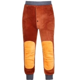 Удерживающие тепло утепленные штаны, джинсы с начесом, мужской пуховик, для среднего возраста, высокая талия, большой размер