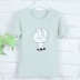 Có thể tháo rời ngực pad đồ ngủ hàng đầu duy nhất ngắn tay áo ngực cotton đàn hồi T-Shirt nữ sinh viên có thể mặc nữ mùa hè đồ bộ ống rộng Pyjama