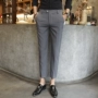 Mùa thu quần tây quần nam phiên bản Hàn Quốc của nam thanh niên chín quần quần chân mỏng quần hoang kinh doanh phù hợp với quần quần áo nam hàng hiệu