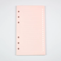 Розовая горизонтальная линия A6todo (40 листов 80 страниц)