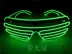Không dây 蹦迪 thanh đặc biệt led chiếu sáng kính kích hoạt bằng giọng nói bằng đèn flash laser tạo ra màn đêm nhấp nháy màn đêm - Kính đeo mắt kính