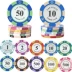 Chip Coin Baccarat Mahjong Chips 14g Crown Las Vegas Texas Có thể tùy chỉnh Chipset - Các lớp học Mạt chược / Cờ vua / giáo dục Các lớp học Mạt chược / Cờ vua / giáo dục