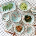Nhật Bản sáng tạo gốm sứ bộ đồ ăn nhà bông tuyết men gạo bát súp bát bát bát underglaze màu tấm - Đồ ăn tối