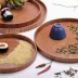 Chọn nhà xuất khẩu Nhật Bản vòng táo tàu khay trà gỗ rắn khay trà gỗ khay lưu trữ khay bữa ăn đĩa trái cây rắn tấm gỗ khay trà bằng gỗ Tấm
