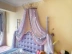 Mỹ retro trang trí giường trampoline rèm công chúa Pháp tòa tóc bóng hai lớp nền sợi với sơn vương miện kệ
