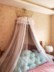 Màu xám muỗi net trắng Bắc Âu hạ cánh công chúa tòa án giường net muỗi net chống muỗi giường sợi đa màu tùy chọn với khung và móc Bed Skirts & Valances
