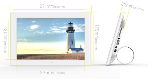 Цифровая фоторамка, электронный фотоальбом, 10 дюймов, 10 дюймов