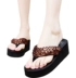 Dép mùa hè mới nữ cao gót dép thời trang không trượt dày có đế flip-flops nữ mô hình muffin dép đi trong nhà bãi biển giày sandal nữ hàn quốc Dép