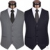 Suit vest nam mới không sắt nam vest cao cấp mùa xuân và mùa thu Hàn Quốc phiên bản áo vest tự trồng vest đơn phù rể - Áo thể thao áo khoác thể thao nam Áo thể thao