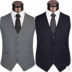 Suit vest nam mới không sắt nam vest cao cấp mùa xuân và mùa thu Hàn Quốc phiên bản áo vest tự trồng vest đơn phù rể - Áo thể thao Áo thể thao