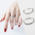 S925 sterling bạc ngón trỏ nhẫn phụ nữ Nhật Bản và Hàn Quốc đơn giản nhẫn nhẫn hiển thị bàn tay mỏng miệng trang sức Hàn Quốc nhẫn nam kim cương Nhẫn