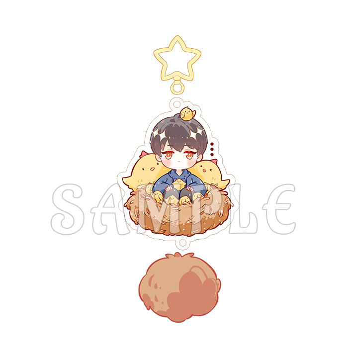 Bottle - Hair Ball Key RingTime Boundary Story of things Wu Xie Zhang Qiling Black and blind Xie Yuchen Wang pangzi Key buckle Plush Baji Tomb robbery note