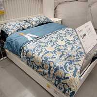 Ikea, пододеяльник, хлопковая качественная комфортная наволочка
