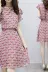 Mùa hè 2019 thời trang mới của phụ nữ khí chất Hàn Quốc là váy voan ngắn tay dài hoa nữ mùa hè - váy đầm