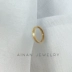 Nhẫn hình vuông vàng không phai 18k nữ phiên bản Hàn Quốc của chiếc nhẫn đơn giản cá tính thời trang đuôi cá sóng lạnh - Nhẫn