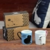Cat Cup Phim hoạt hình gốm Cup xuất khẩu Cặp đôi Nhật Bản Cặp hộp quà tặng Công suất nhỏ Cốc cà phê Mug - Tách