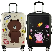 Thời trang xe đẩy trường hợp nam nữ Hàn Quốc vali hành lý vali du lịch hành lý 22 inch mật khẩu hộp sinh viên hộp trẻ em hộp