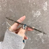 Anti -Blue Myopia Glasses Женщины -пациенты маленькие красные очки очки лицо, соотношение винтаж дымки Blue Eye