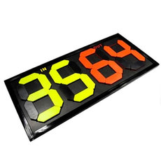 Замена карты 足球比赛换人牌四位手动换号荧光显示翻号计分牌比赛计分显示牌