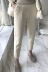Quần củ cải nữ mùa thu và mùa đông quần len harem eo cao quần chuối giản dị cỡ lớn chín điểm nhỏ chân phù hợp với quần quần