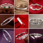 Một loạt các lựa chọn Châu Âu, Mỹ, Nhật Bản và Hàn Quốc cửa hàng đơn giản tinh tế phổ biến vòng đeo tay vòng tay vòng tay nữ trang sức quà tặng