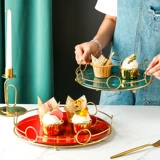 Nordic Light Luxury Ceramic Cake Plate Dessert Dessert Dessert Dornments Disply Shelc