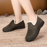 Удерживающая тепло обувь, флисовые универсальные туфли для отдыха для матери, в корейском стиле