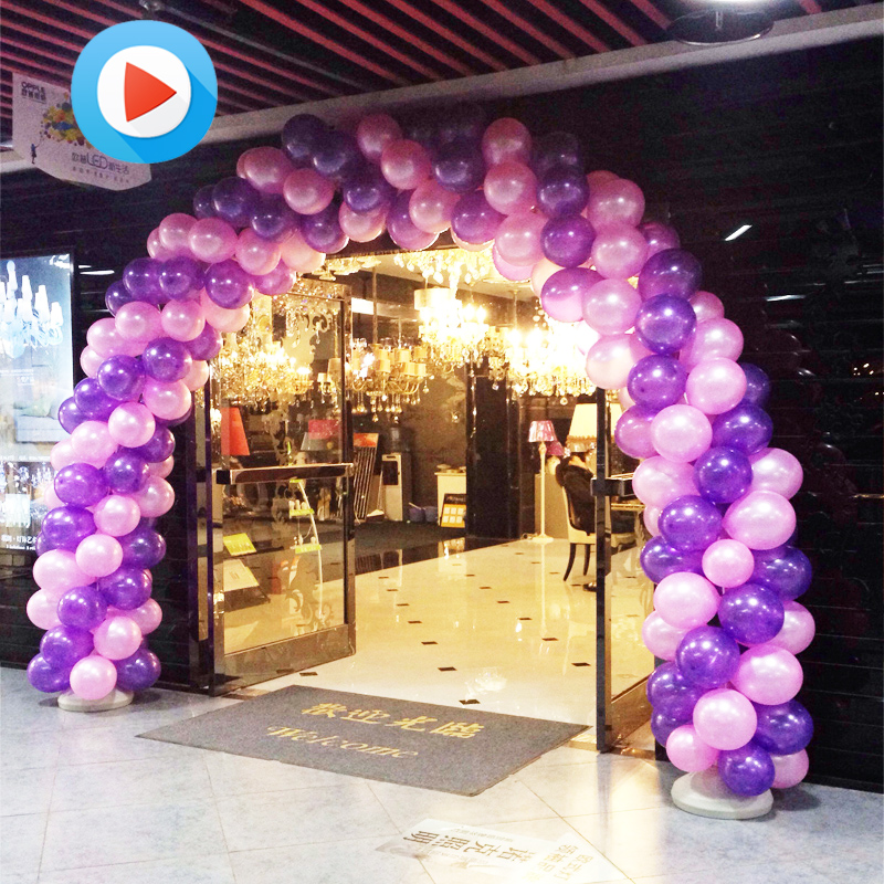 店庆便携式场景布置材料足球拱形店面汽球生日浪漫气球拱门户外