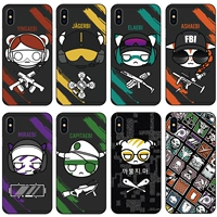 Bất kỳ mô hình tùy chỉnh Rainbow Six vỏ điện thoại di động iPhoneXsMaxvivox27IQOO Huawei P30pro - Phụ kiện điện thoại di động ốp lưng samsung a71