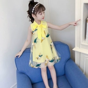 Quần áo trẻ em nữ hè 2019 phong cách mới váy công chúa trẻ em váy bé gái mùa hè retro sườn xám - Váy