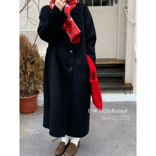 Демисезонное двусторонное шерстяное пальто