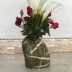 Đá cá tính chậu hoa mọng nước sỏi tự nhiên sáng tạo cắm bút cắm hoa may mắn tre thủy canh thì là xanh chậu thủy tinh treo tường Vase / Bồn hoa & Kệ