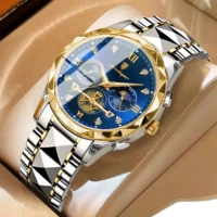 Водонепроницаемые универсальные швейцарские часы, модные высококлассные кварцевые мужские часы, Швейцария