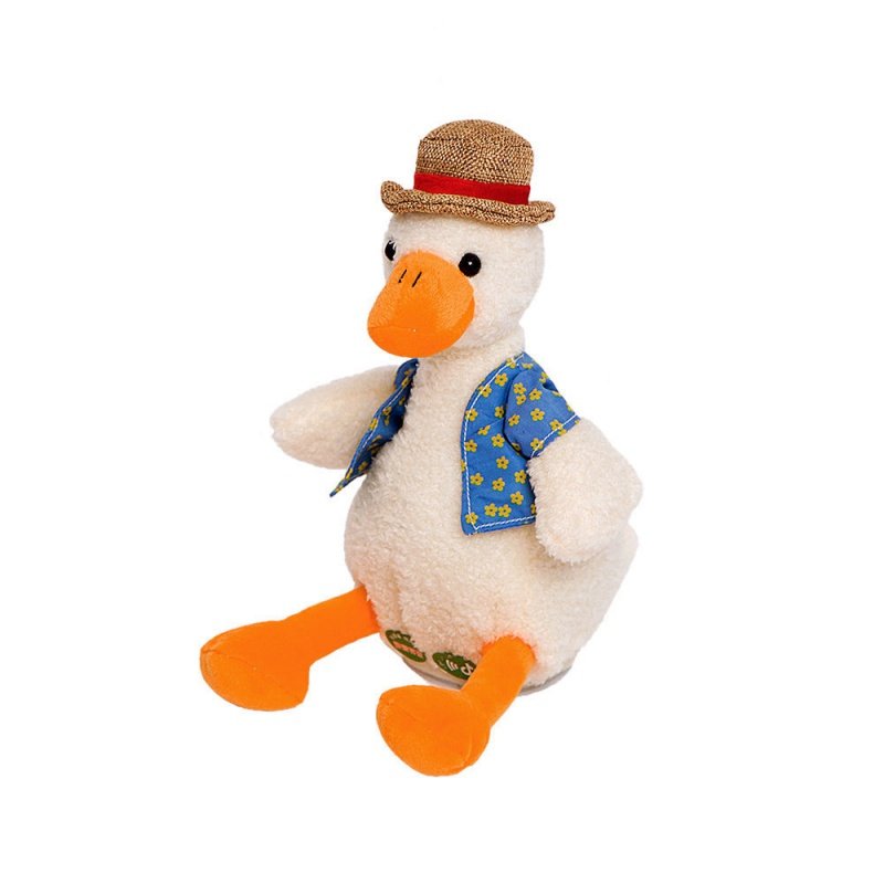 复读鸭玩偶娃娃加油沙雕鸭录音公仔