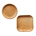 Khay gỗ tròn vuông tấm trái cây chữ tùy chỉnh gỗ không sơn tấm snack cà phê snack gỗ tấm hộ gia đình