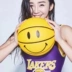 Smiley Yellow Ball Phiên bản giới hạn Bóng rổ số 7/4/6/5 Bóng Da thật Cảm giác mẫu giáo Internet trong nhà Người nổi tiếng Douyin Ball 	quả bóng rổ crossway Bóng rổ