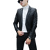 2017 người đàn ông mới của áo khoác da áo khoác nam của Hàn Quốc phiên bản của tự trồng da phù hợp với bình thường quần áo da thủy triều của nam giới phù hợp với thanh thiếu niên Quần áo lông thú