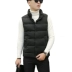 Mùa đông mới của Hàn Quốc phiên bản của tự trồng đứng cổ áo nam cotton vest thời trang ngắn cotton vest áo khoác thanh niên vest vai vest Áo vest cotton