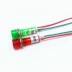 Đèn báo nguồn nhỏ có dây, đèn tín hiệu XD10-3W, mở 10MM, đỏ và xanh, 24V220V 