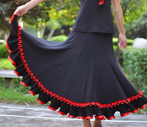Большая юбка для танцевальной юбки юбка для юбки танцевальная юбка платье танцевальная юбка для юбки интернет -швы 147#