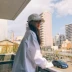 Áo sơ mi cộc tay nữ thu đông 2018 phiên bản Hàn Quốc mới của phong cách retro Hồng Kông gió lười áo sơ mi lỏng lẻo Áo sơ mi