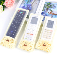 Vải ren TV điều khiển từ xa bìa điều hòa không khí điều khiển từ xa đặt ren bụi che dễ thương gấu điều khiển từ xa bộ
