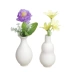 Bình nhỏ màu trắng vẽ tay gốm hoa nồi trong nhà để bàn khô hoa trang trí đồ trang trí đốt cháy bức tranh tự làm - Vase / Bồn hoa & Kệ Vase / Bồn hoa & Kệ