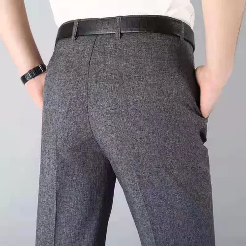 Летние тонкие комфортные штаны, для среднего возраста, высокая талия