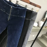 Джинсы, штаны, комбинезон для спортзала, сексуальное белье для коррекции формы бедер, леггинсы, высокая талия, осенние, в корейском стиле, по фигуре, в обтяжку