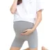 Phụ nữ mang thai quần an toàn chống ánh sáng phần mỏng mùa hè ăn mặc đáy đồ lót hoang dã bông thời kỳ mang thai góc phẳng nữ dạ dày lift quần jean bầu Phụ nữ mang thai quần / quần bụng
