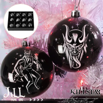 taobao agent O Jier O British Killstar genuine Gothic KRAMPUS Triggence Little Demon Christmas Tree Decoration Plastic Ball