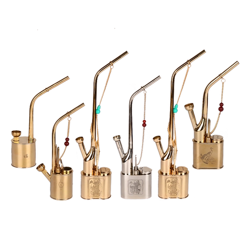 Мундштук, кальян, латунная старомодная металлическая курительная трубка, полный комплект