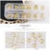 Nhật Bản Nail Art Trang sức Vàng Kim loại Khung Đặt Nail Sticker Phần mỏng Cơ sở Tình yêu Công cụ hợp kim F19 bộ làm móng tay Công cụ Nail