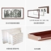 Tranh thư pháp khung gỗ rắn khung tường tùy chỉnh Trung Quốc vẽ thư pháp và vẽ thư pháp thư pháp khung khung ảnh vuông - Kính